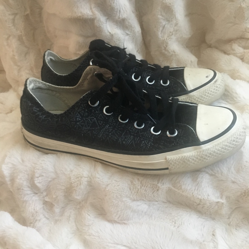 Black Converse with Subtle Design